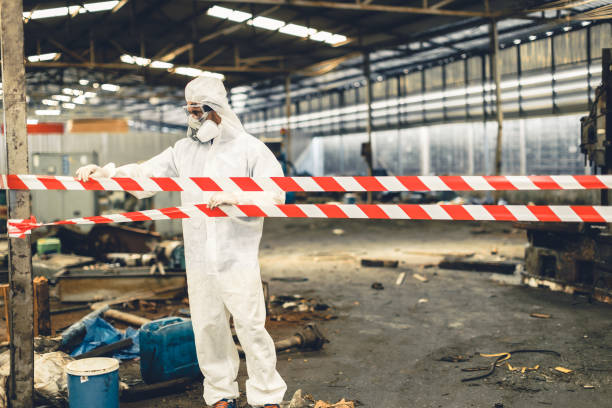Professional Biohazard technician working in McClellanville, SC